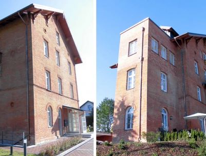 Außenansicht der Sanierung der Villa Roscher