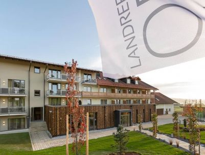 Aussenbereich des Wellnesshotels Landrefugium Obermüller