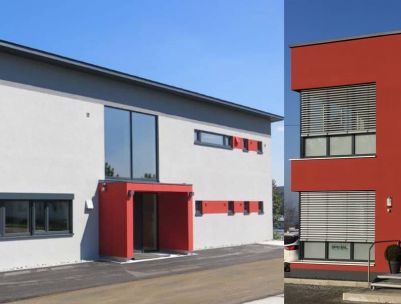 Der Neubau des Bürogebäudes