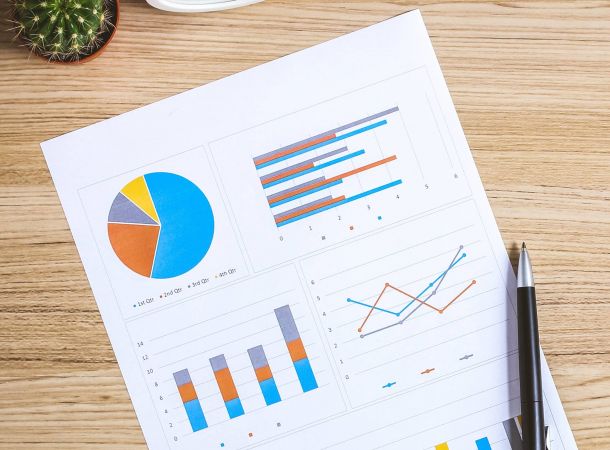 Grafische Darstellung verschiedener Auswertungen